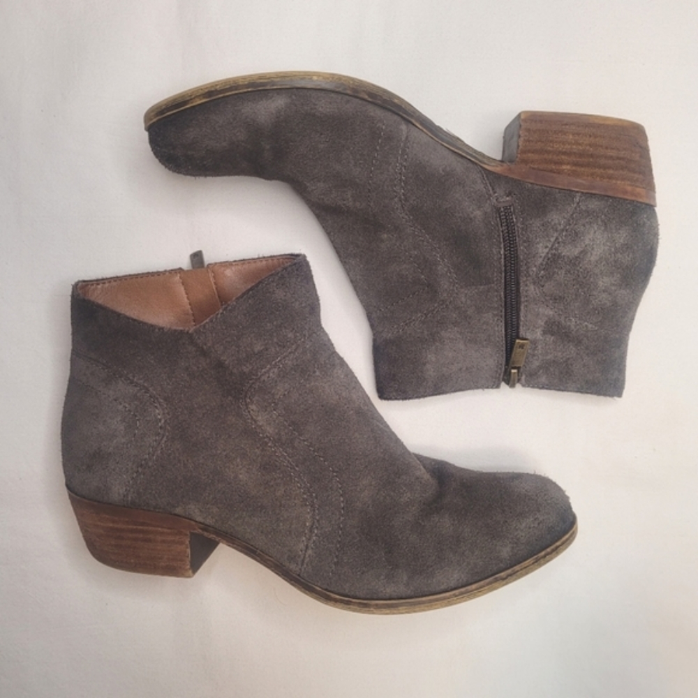 Lucky Brand Leather Ankle Booties Size 9